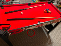 SOLD:  3 game table:  pool, slide hockey and ping pong