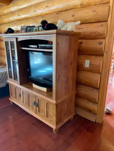 TV stand - oak, View more