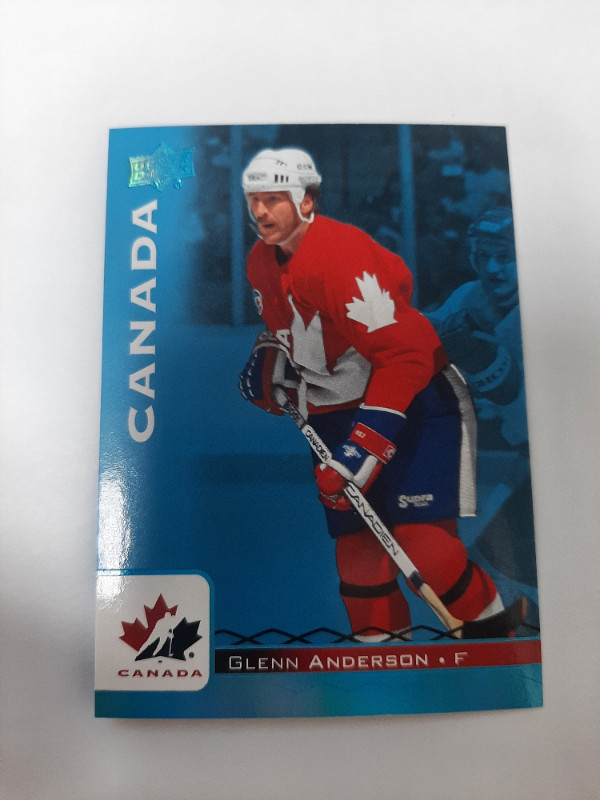 Glenn Anderson 2017 Upper Deck Team Canada Juniors Blue Spectrum in Arts & Collectibles in Oakville / Halton Region