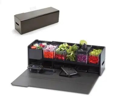 The easy-to-use System keeps ingredients organized so that the kitchen and counter stay tidy, freein...