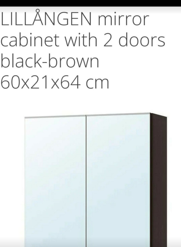 Vanity bathroom 2 door mirror Bathwares City of Toronto