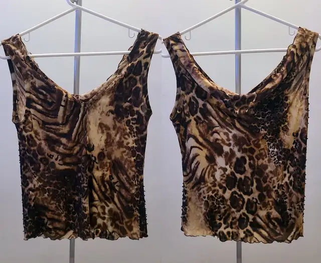 NWOT - Sole (Size M) Women's Leopard Cowl Neck Sleeveless Blouse