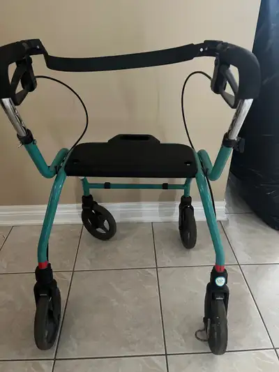 Walker, works fine, safe , with brakes and a seat. Foldable, View more
