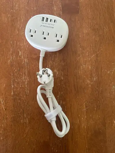 Travel Power strip - voltage converter for Europe , View more