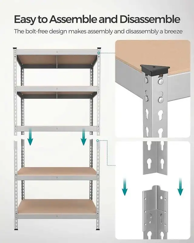 Brand New 5-Tier Storage Shelves  17.7" x 35.4" x 70.9"62863729409666124