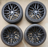 19" NICHE GAMMA 19X8.5 & 9.5, 5X112 mm, 2 rear Continental tires