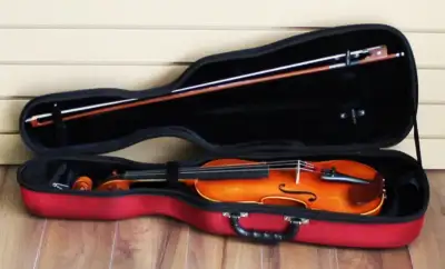 Violin Hard Case VC-EV120 Red Features: Removable Backpack Straps Carry handle with finger grooves C...