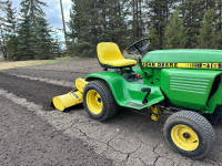 John Deere 216 garden tractor plus rototiller 