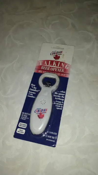 unique treasures house, molson canadian talking bottle opener, View more