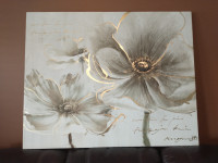 Large Canvas Wall Decor - Very Pretty - Like New