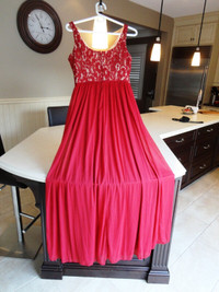 Pair of Red Evening Gowns, Wedding Dresses  -Worn Once -Size 5&6