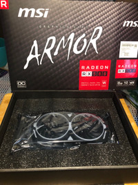 MSI AMD Radeon  Armor RX 580  8GB GDDR5 Graphics Card -    CARTE