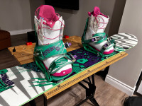 NEW Rossignol Snowboard 150 cm with Bindings and Burton Shoes