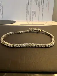 New tennis bracelet 14k natural diamond/bracelet avec diamants
