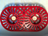 Rare red cast iron warmer