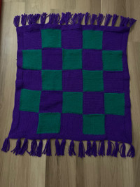 Crocheted baby blanket