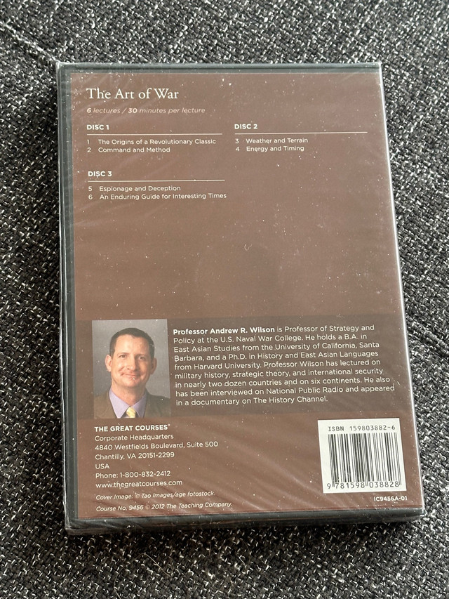 The Art of War - The Great Courses - NEW dans CD, DVD et Blu-ray  à Ville de Montréal - Image 2