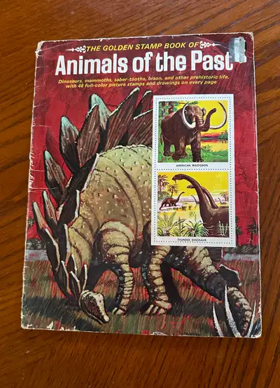 The Golden  Stamp Book Animals of the Past, Vintage 1971, View more