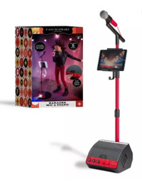 FAO Schwarz Microphone with Stand and Tablet Holder