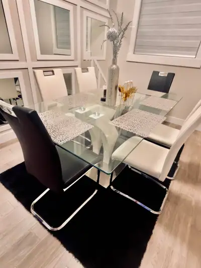 Big Glass Dining Table, View more
