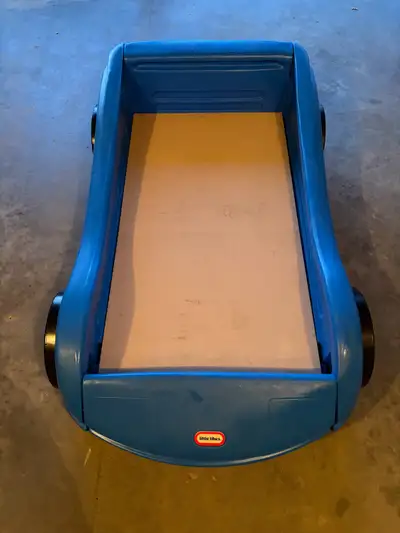 Little Tikes blue car bed, View more