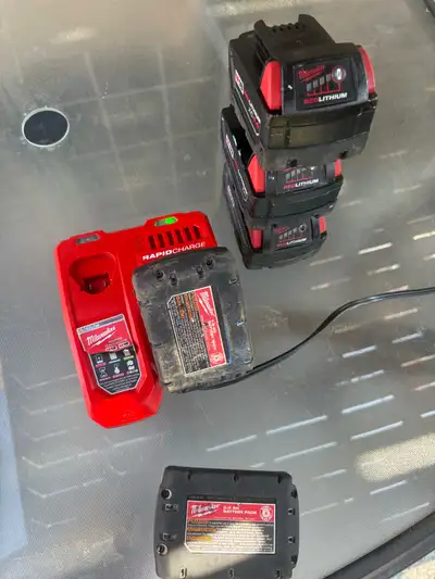 Milwaukee M12 and M18 Battery Charger with Batteries, View more