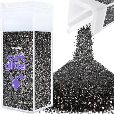 NEW Black & Mothter of Pearl Hemway Premium Craft Glitter Shaker, View more