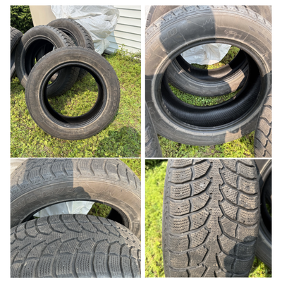 3 Tires, $20 each! They are in great shape. ROVELO / RWS - 677 / WINTER TIRES I had a nail in one of...