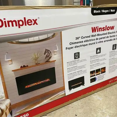 Versatility to be installed on the wall or on the included stand. Curved glass creates a close to wa...