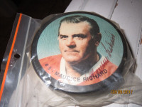 rondelle de hockey  maurice richard autographié certifié etc