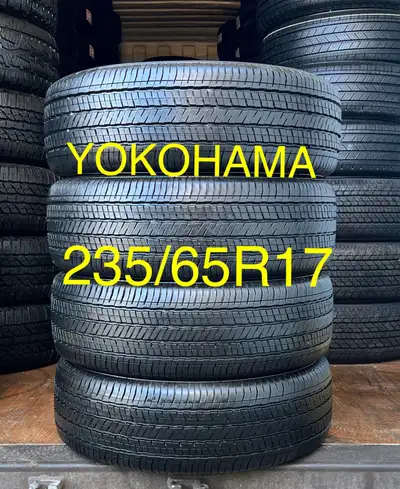 235/65R17 Yokohama BluEarth S34 ** NO INSTALL SERVICE ** I DO NOT OFFER INSTALLATION ** 4 NEW TAKE O...