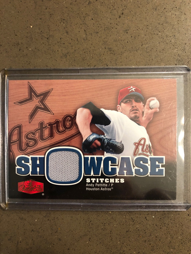 Andy Pettitte Showcase Stitches Jersey Card  in Arts & Collectibles in Markham / York Region