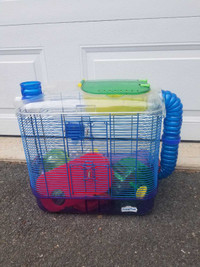 Pet cage with accessories 