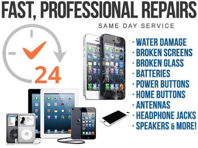 IPHONE SCREEN LCD REPAIRS, BATTERY REPLACEMENT & MORE in Cell Phone Services in Windsor Region