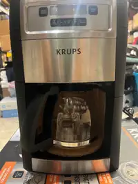 KRUPS Grind and Brew Auto-start Coffee Maker with Builtin Burr C