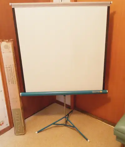 2 VINTAGE FROM THE 60's DA - LITE PROJECTION SCREENS, View more