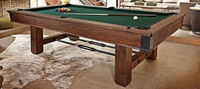 Table de billard rustique Brunswick Canton pool style industriel