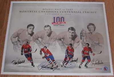 Montreal Canadiens Centennial 18x24 Poster Signed/Limited to 400, View more