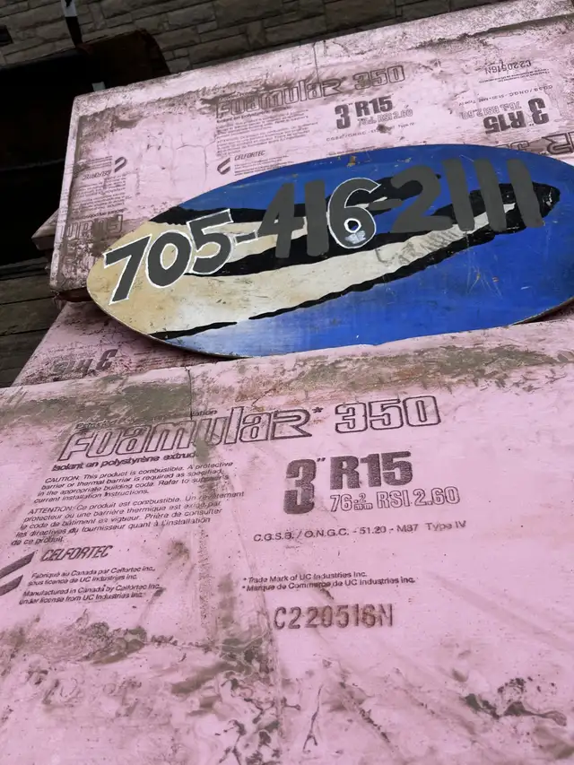 •Blue or Pink 3” thick R-15 Styrofoam 4 Radiant Floors Concrete! in Floors & Walls in Owen Sound - Image 9