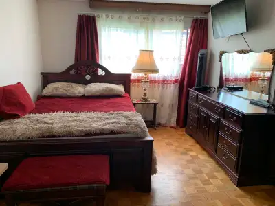 Two rooms for rent in the Bayshore location. We have a master bedroom and a regular size bedroom for...