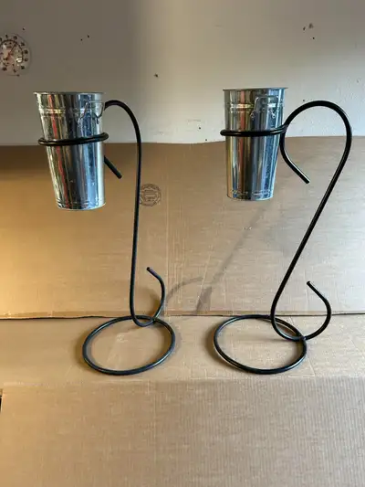 Wrought Iron planters, View more