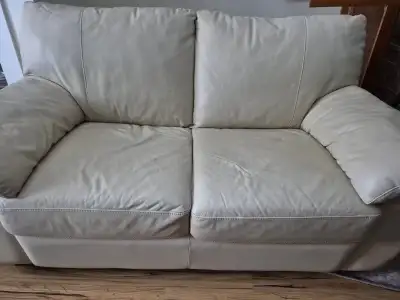 Ikea Leather Loveseat, View more