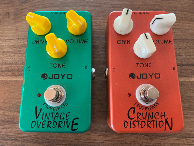 Pédale d'effet JOYO CRUNCH DISTORTION et JOYO VINTAGE OVERDRIVE dans Amplificateurs et pédales  à Granby