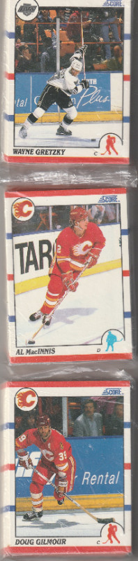 1990-91 Score Hockey Three Cello Pack all in one