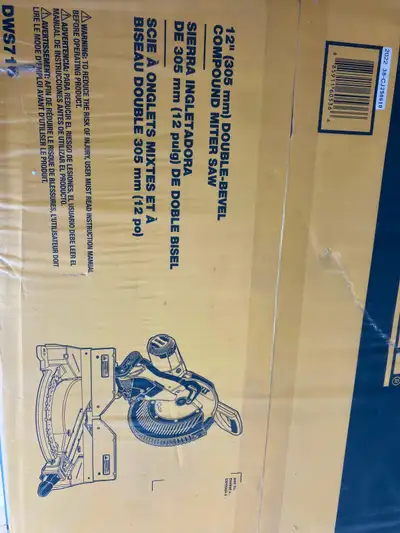 Dewalt DWS716 12”(305mm) Double-Bevel Compound Miter Saw., View more