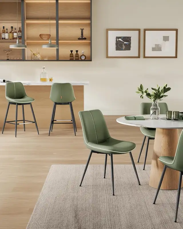 Bar Stool with Back, Ergonomic Backrest, Syntheti in Chairs & Recliners in Markham / York Region - Image 8