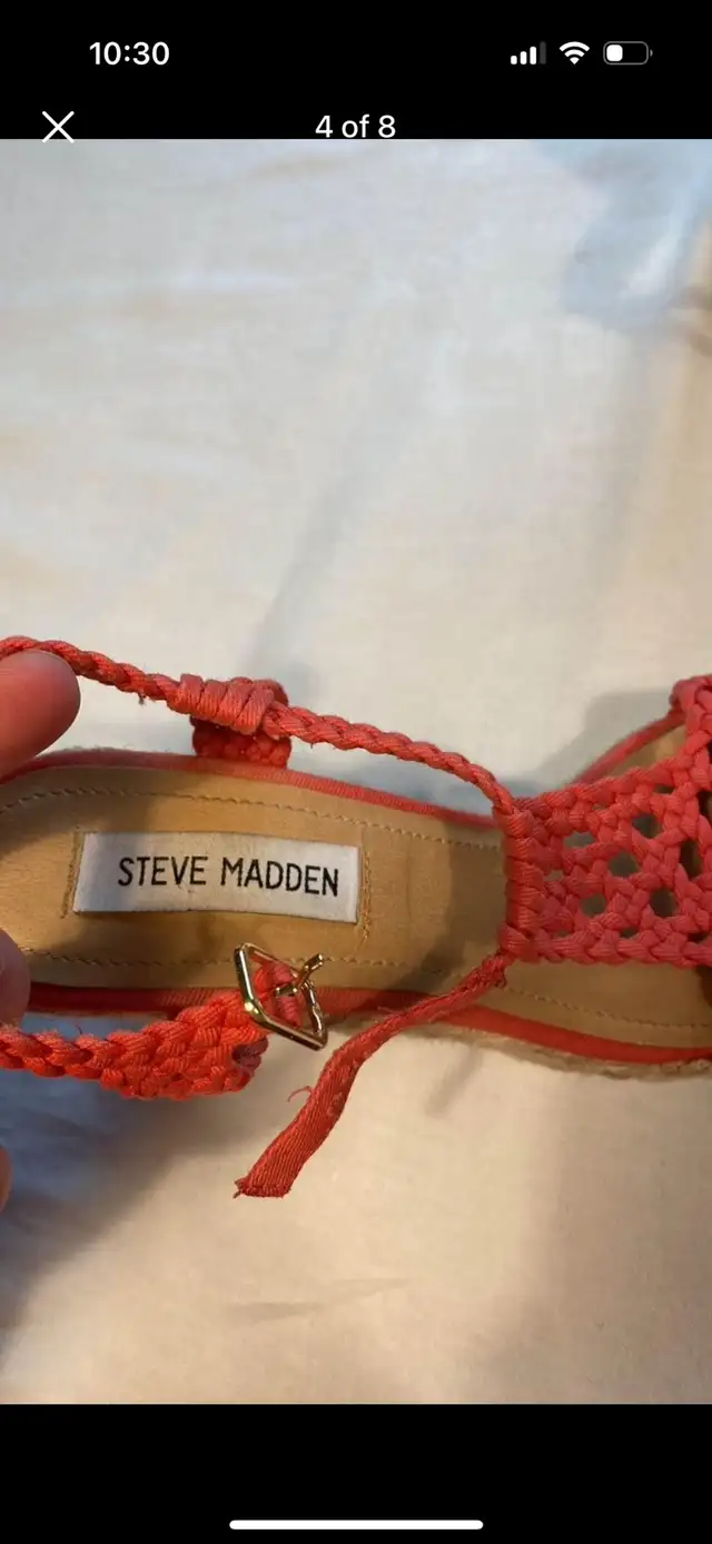 Steve Madden Wedge Sandals 8 in Women's - Shoes in Edmonton - Image 5
