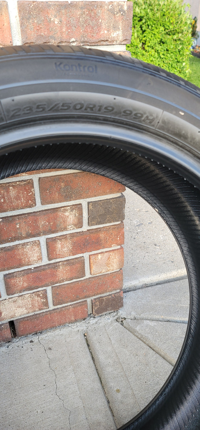 Good used Hankook Kinergy GT tires 235 50 19 99H in Tires & Rims in Calgary - Image 2