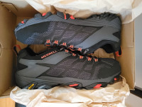 mens MERRELL Moab FST 2 trail shoes (black / granite) size 12