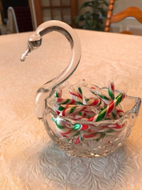 Crystal candy or condiment bowl